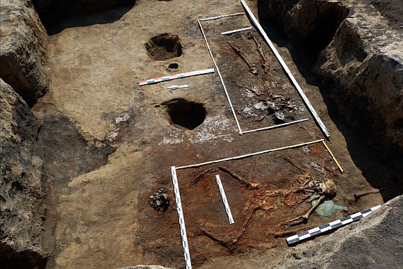 General view of the burial