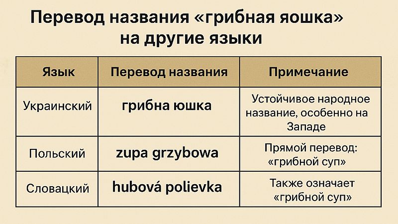 грибная юшка по украински