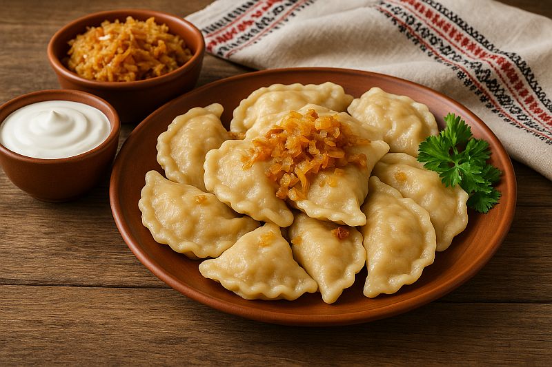 Вареники с капустой по-украински