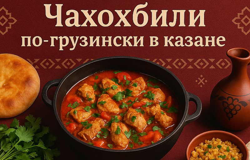 Чахохбили в казане по грузински