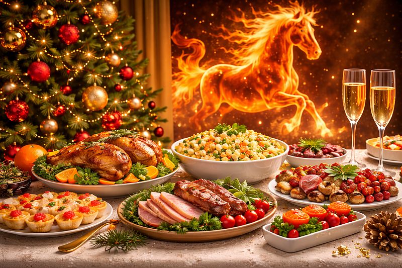 Новогодний стол 2026