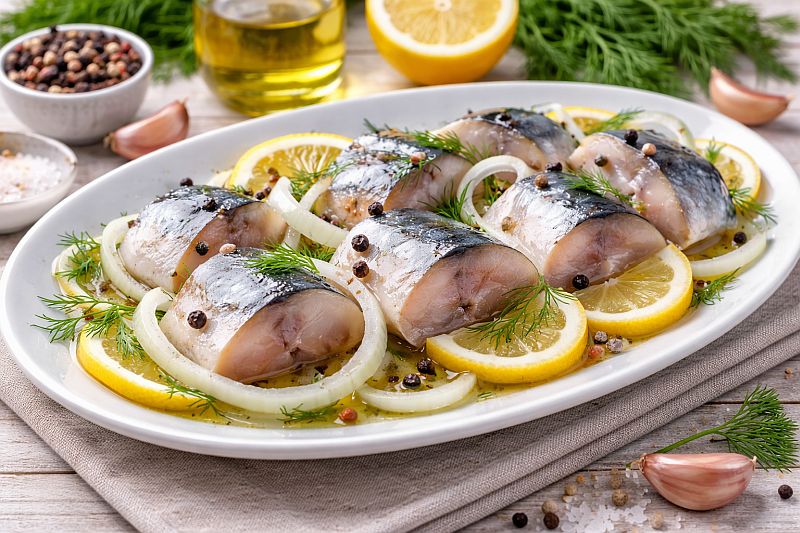 Скумбрия маринованная