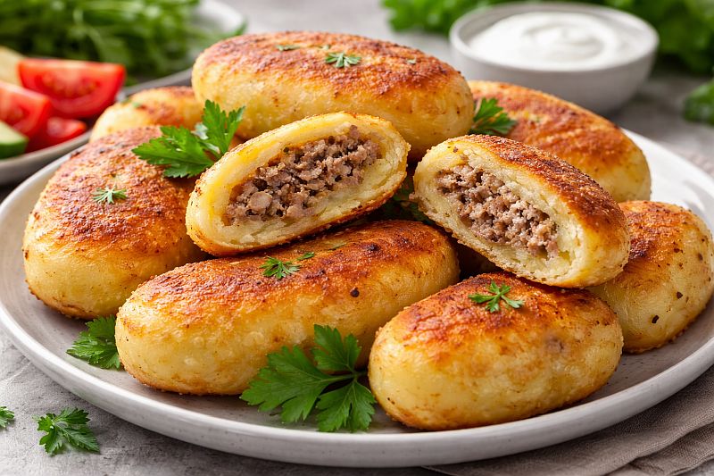 Картофельные зразы с мясом