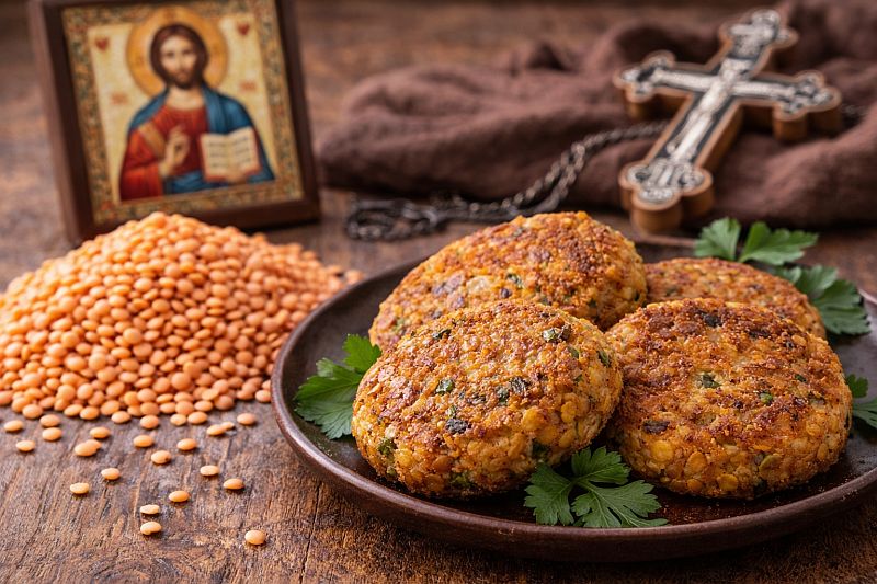 Постные блюда - котлеты из чечевицы