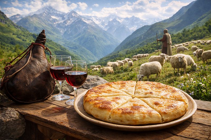 Осетинский пирог с картофелем