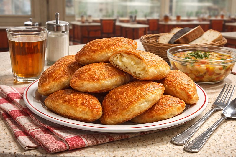 Жареные пирожки с картошкой